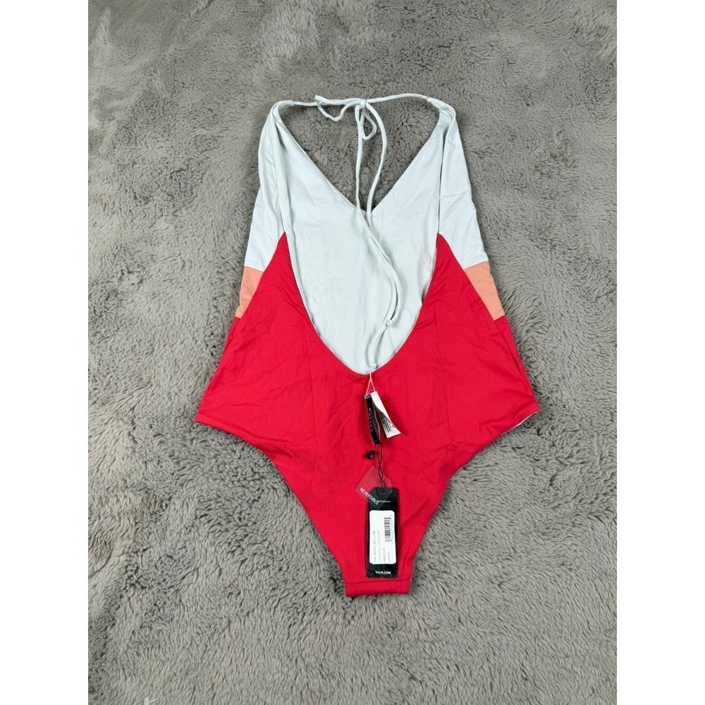 NWT Anthropologie Tavik Swimwear Chase One Piece Color Block Reversible Swimsuit - Picture 9 of 9